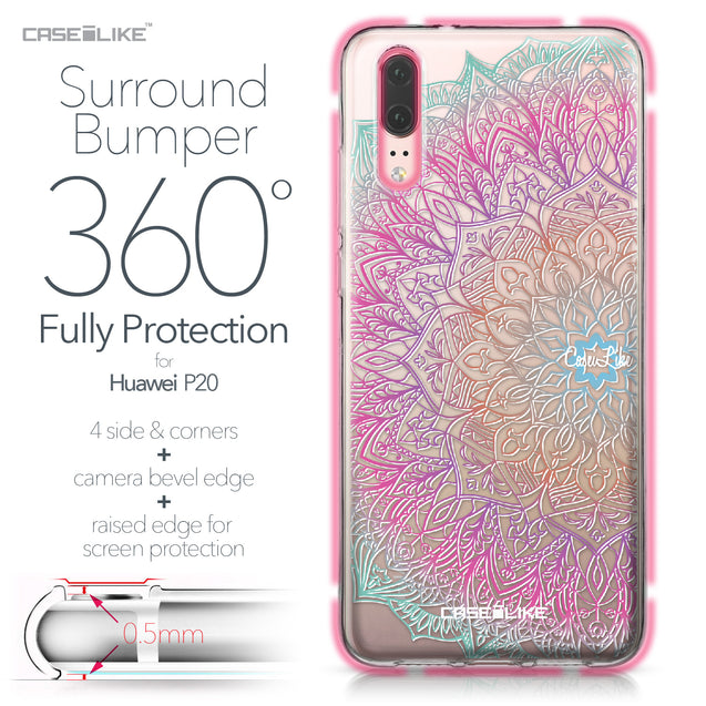 Huawei P20 case Mandala Art 2090 Bumper Case Protection | CASEiLIKE.com