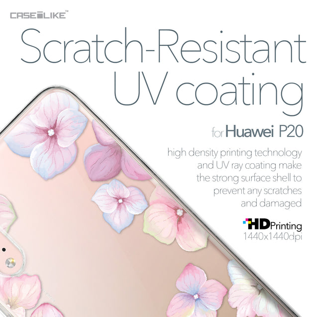 Huawei P20 case Hydrangea 2257 with UV-Coating Scratch-Resistant Case | CASEiLIKE.com