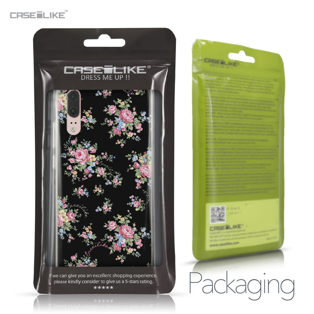 Huawei P20 case Floral Rose Classic 2261 Retail Packaging | CASEiLIKE.com