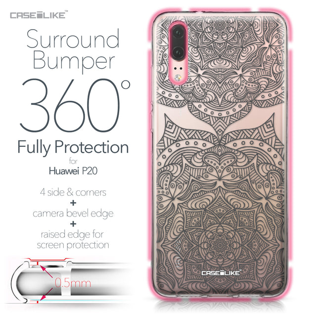 Huawei P20 case Mandala Art 2304 Bumper Case Protection | CASEiLIKE.com