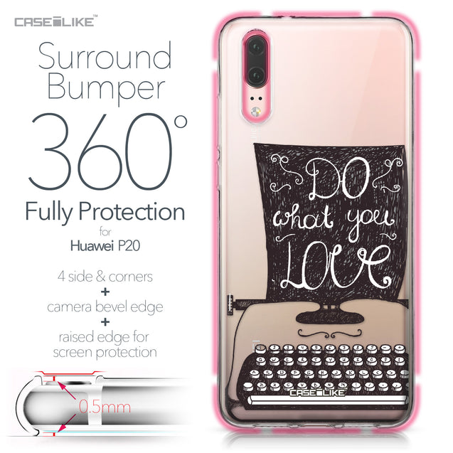 Huawei P20 case Quote 2400 Bumper Case Protection | CASEiLIKE.com