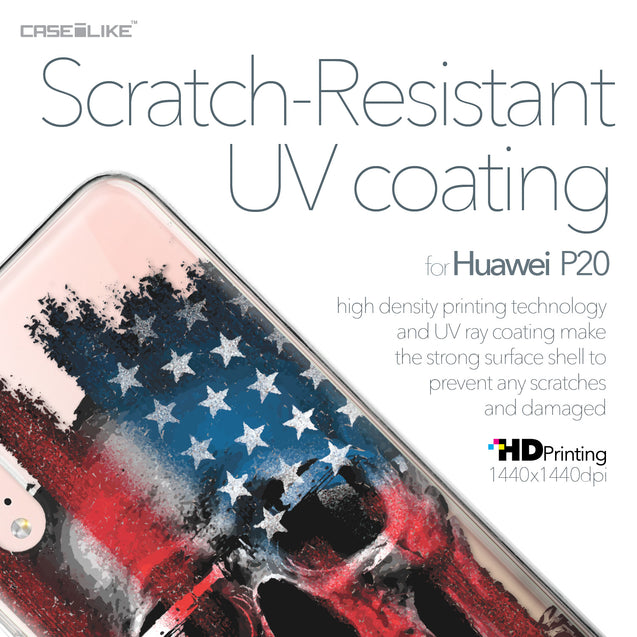 Huawei P20 case Art of Skull 2532 with UV-Coating Scratch-Resistant Case | CASEiLIKE.com