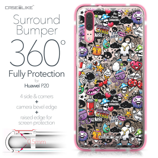 Huawei P20 case Graffiti 2703 Bumper Case Protection | CASEiLIKE.com