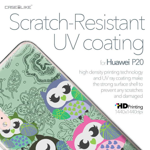 Huawei P20 case Owl Graphic Design 3313 with UV-Coating Scratch-Resistant Case | CASEiLIKE.com
