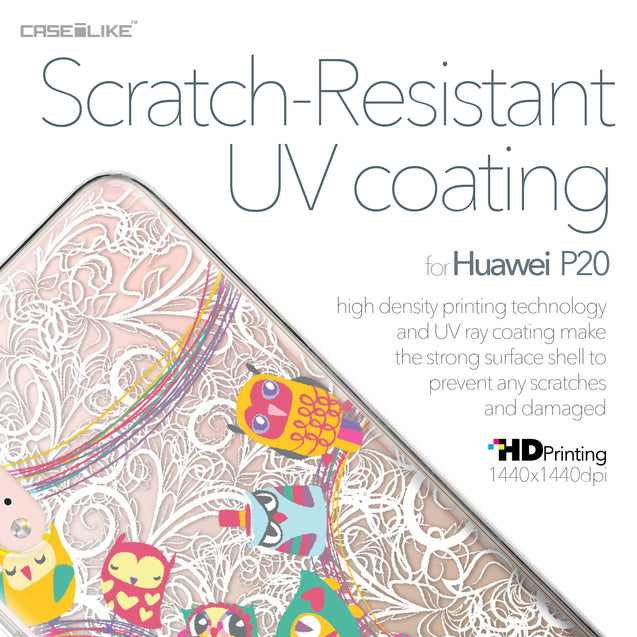 Huawei P20 case Owl Graphic Design 3316 with UV-Coating Scratch-Resistant Case | CASEiLIKE.com