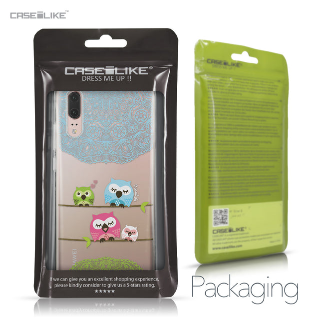 Huawei P20 case Owl Graphic Design 3318 Retail Packaging | CASEiLIKE.com