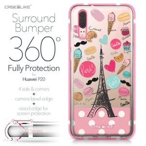 Huawei P20 case Paris Holiday 3904 Bumper Case Protection | CASEiLIKE.com