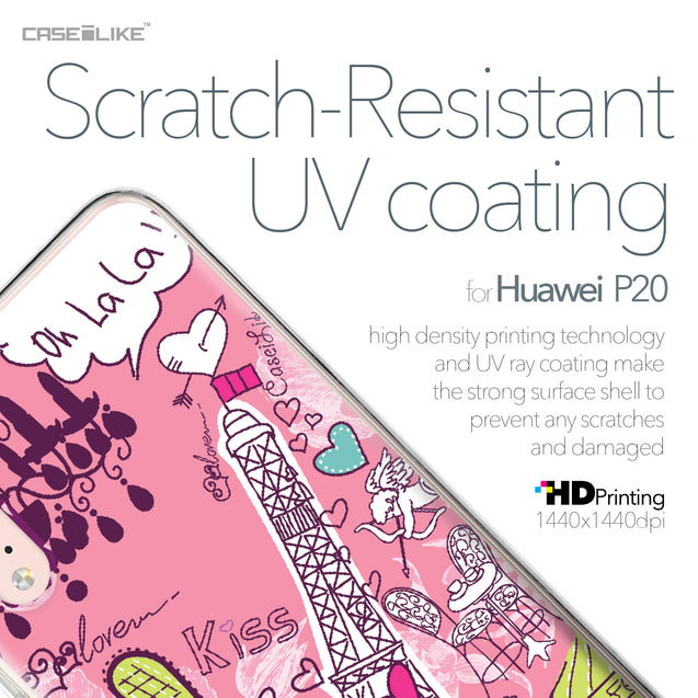 Huawei P20 case Paris Holiday 3905 with UV-Coating Scratch-Resistant Case | CASEiLIKE.com