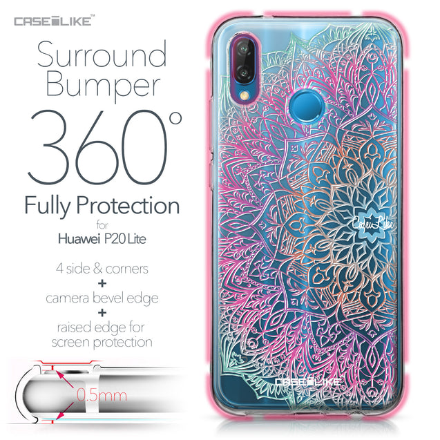 Huawei P20 Lite case Mandala Art 2090 Bumper Case Protection | CASEiLIKE.com