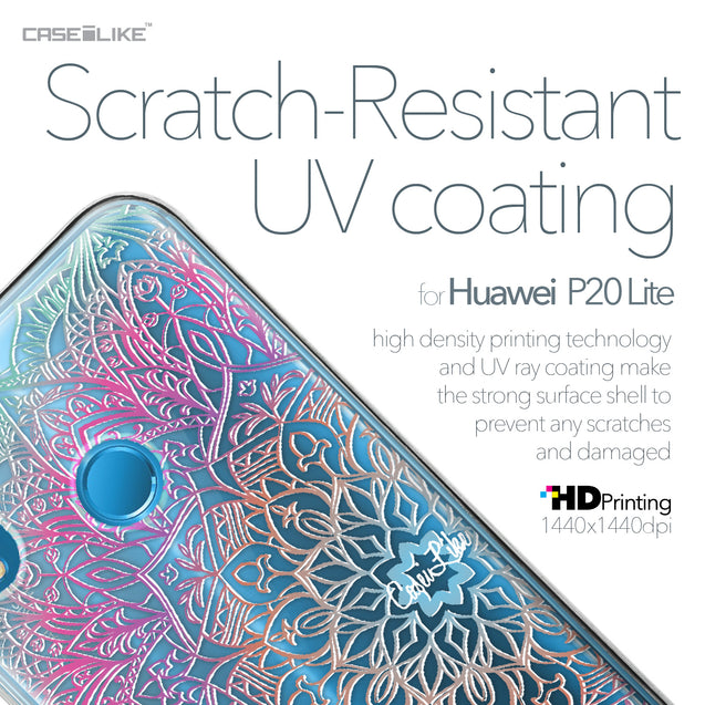 Huawei P20 Lite case Mandala Art 2090 with UV-Coating Scratch-Resistant Case | CASEiLIKE.com