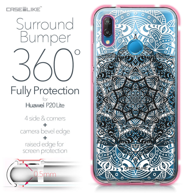 Huawei P20 Lite case Mandala Art 2097 Bumper Case Protection | CASEiLIKE.com
