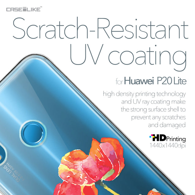 Huawei P20 Lite case Watercolor Floral 2230 with UV-Coating Scratch-Resistant Case | CASEiLIKE.com