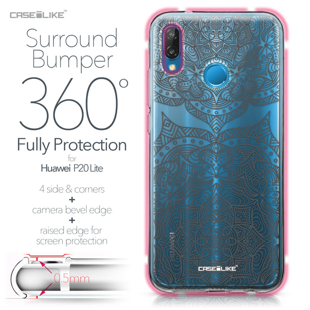 Huawei P20 Lite case Mandala Art 2304 Bumper Case Protection | CASEiLIKE.com