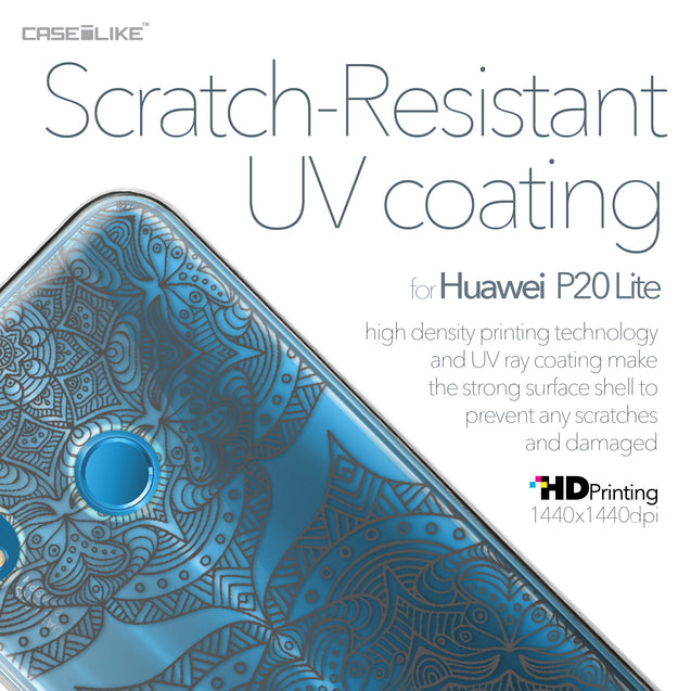 Huawei P20 Lite case Mandala Art 2304 with UV-Coating Scratch-Resistant Case | CASEiLIKE.com