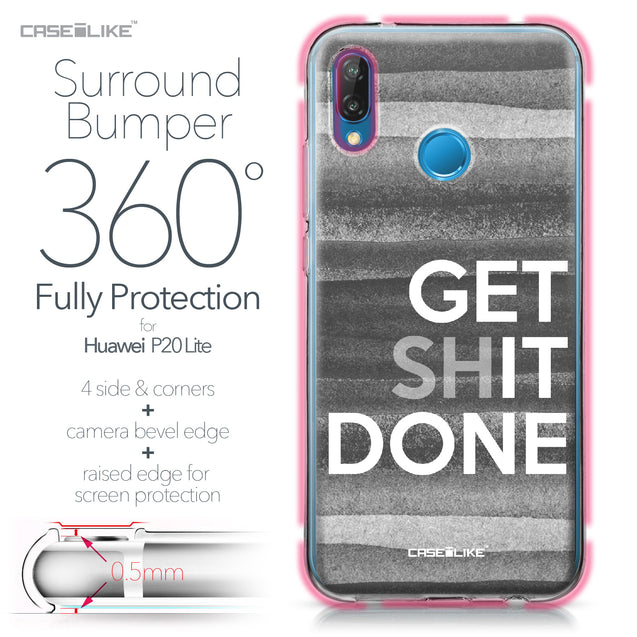 Huawei P20 Lite case Quote 2429 Bumper Case Protection | CASEiLIKE.com