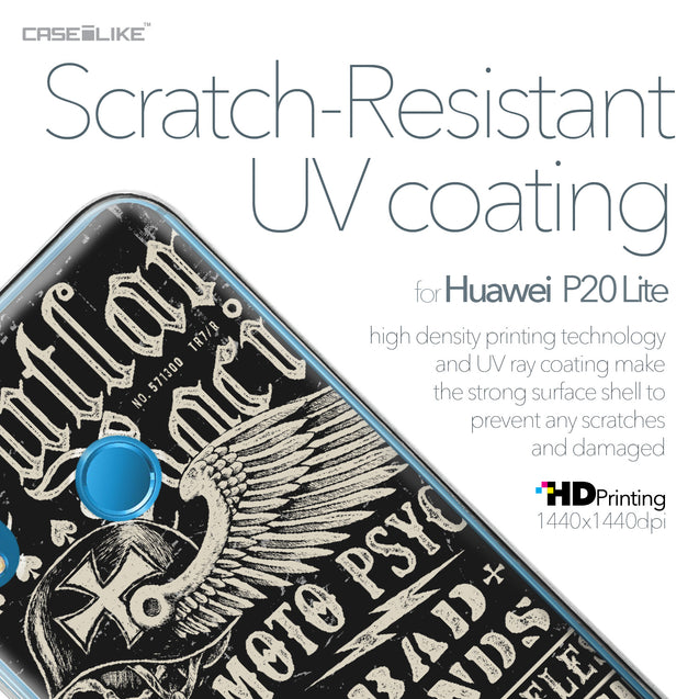 Huawei P20 Lite case Art of Skull 2531 with UV-Coating Scratch-Resistant Case | CASEiLIKE.com