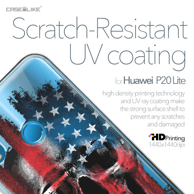 Huawei P20 Lite case Art of Skull 2532 with UV-Coating Scratch-Resistant Case | CASEiLIKE.com
