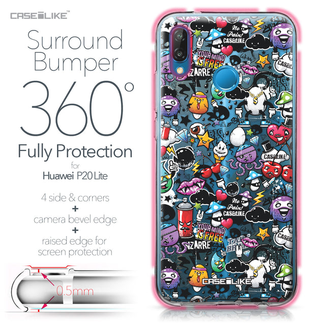 Huawei P20 Lite case Graffiti 2703 Bumper Case Protection | CASEiLIKE.com