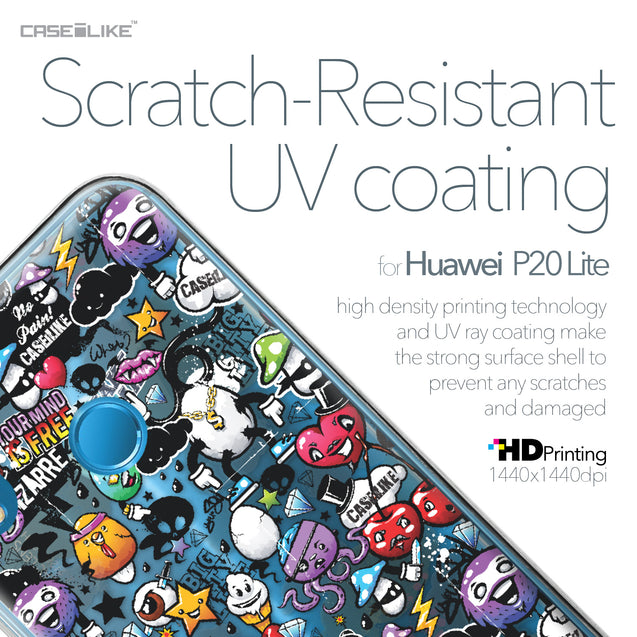 Huawei P20 Lite case Graffiti 2703 with UV-Coating Scratch-Resistant Case | CASEiLIKE.com