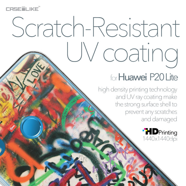 Huawei P20 Lite case Graffiti 2721 with UV-Coating Scratch-Resistant Case | CASEiLIKE.com