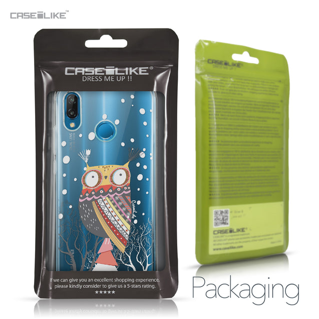 Huawei P20 Lite case Owl Graphic Design 3317 Retail Packaging | CASEiLIKE.com