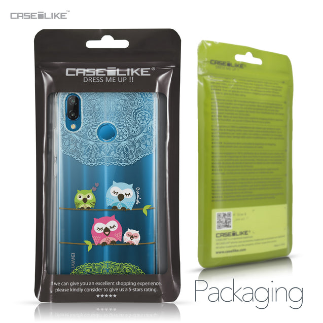 Huawei P20 Lite case Owl Graphic Design 3318 Retail Packaging | CASEiLIKE.com