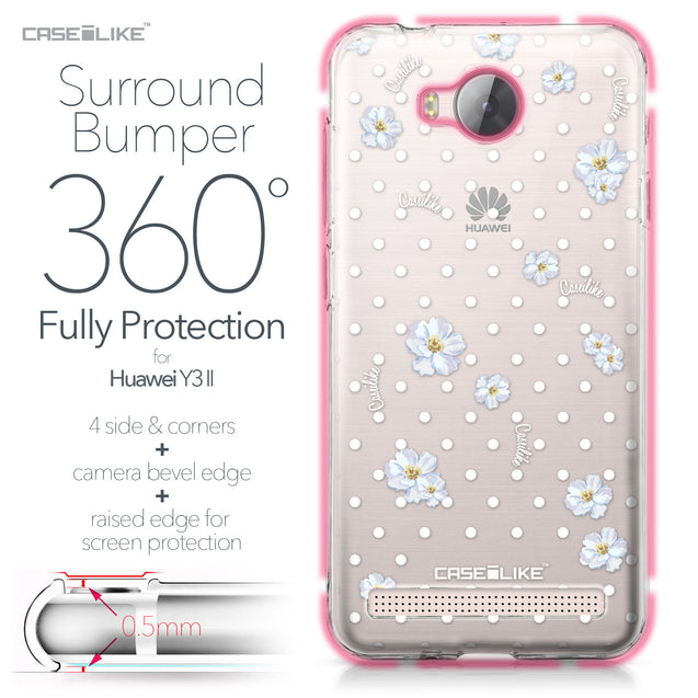 Huawei Y3 II case Watercolor Floral 2235 Bumper Case Protection | CASEiLIKE.com