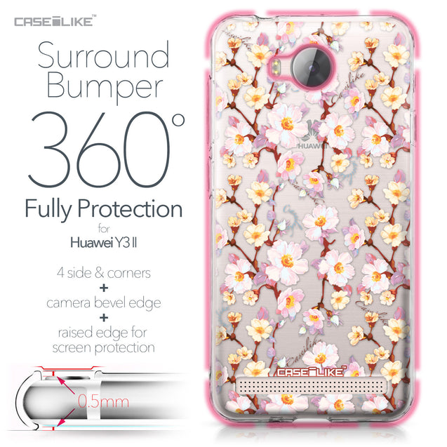 Huawei Y3 II case Watercolor Floral 2236 Bumper Case Protection | CASEiLIKE.com