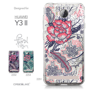 Huawei Y3 II case Vintage Roses and Feathers Beige 2251 Collection | CASEiLIKE.com