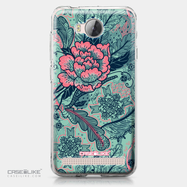 Huawei Y3 II case Vintage Roses and Feathers Turquoise 2253 | CASEiLIKE.com