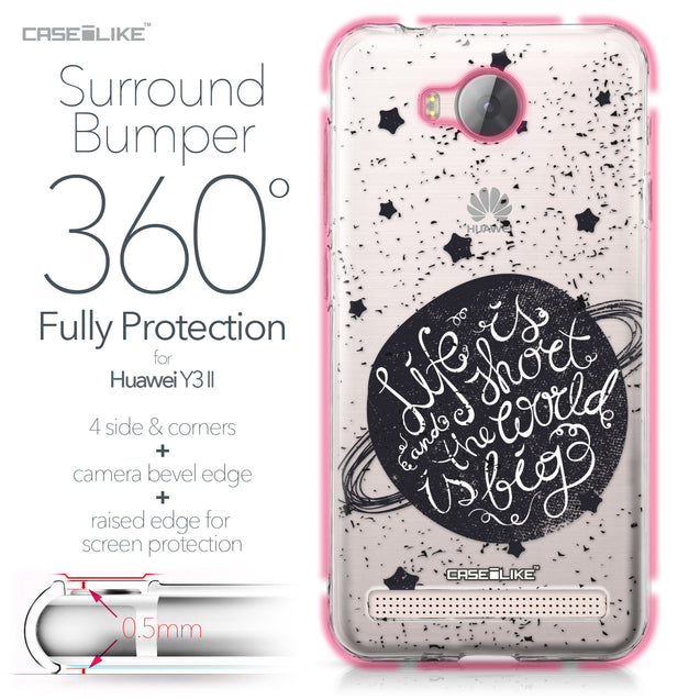 Huawei Y3 II case Quote 2401 Bumper Case Protection | CASEiLIKE.com