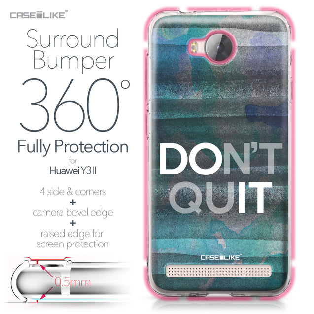Huawei Y3 II case Quote 2431 Bumper Case Protection | CASEiLIKE.com