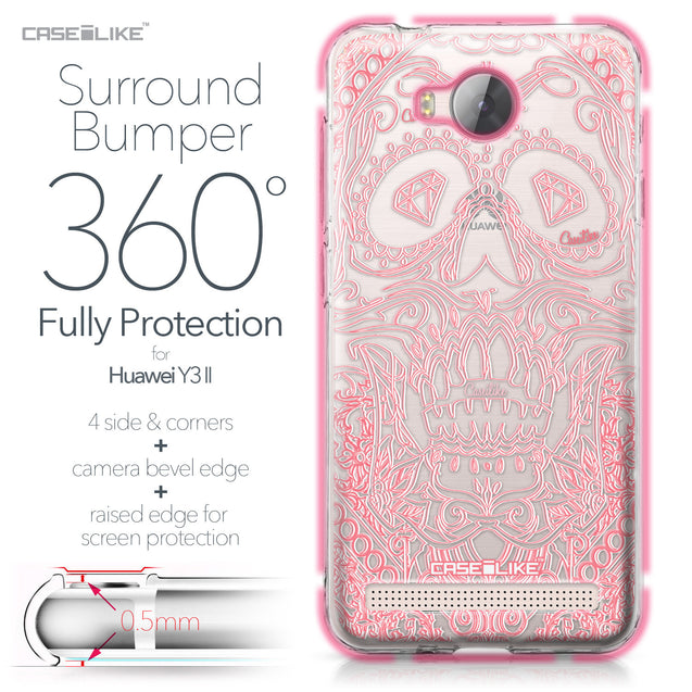 Huawei Y3 II case Art of Skull 2525 Bumper Case Protection | CASEiLIKE.com