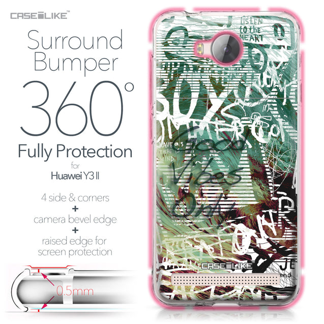 Huawei Y3 II case Graffiti 2728 Bumper Case Protection | CASEiLIKE.com