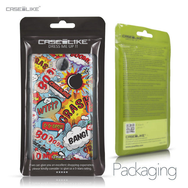Huawei Y3 II case Comic Captions Blue 2913 Retail Packaging | CASEiLIKE.com