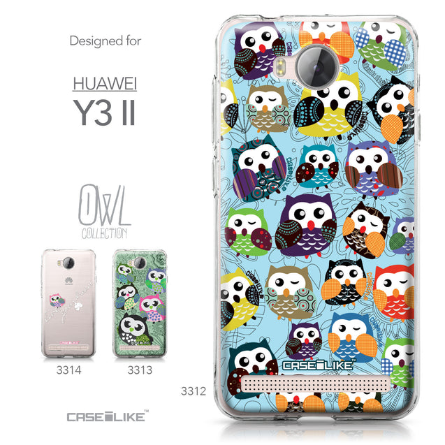 Huawei Y3 II case Owl Graphic Design 3312 Collection | CASEiLIKE.com