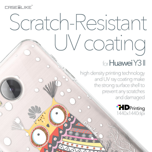 Huawei Y3 II case Owl Graphic Design 3317 with UV-Coating Scratch-Resistant Case | CASEiLIKE.com