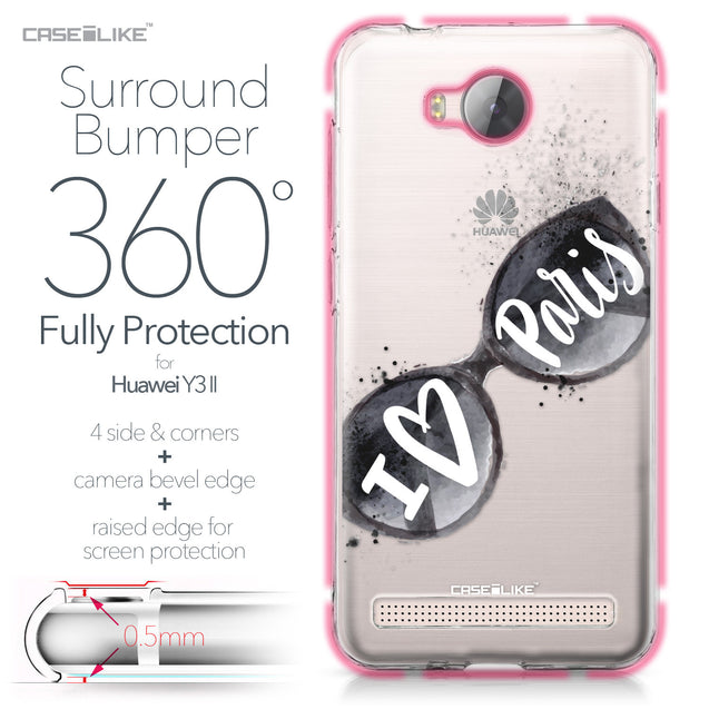 Huawei Y3 II case Paris Holiday 3911 Bumper Case Protection | CASEiLIKE.com