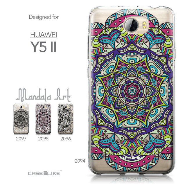Huawei Y5 II / Y5 2 / Honor 5 / Honor Play 5 / Honor 5 Play case Mandala Art 2094 Collection | CASEiLIKE.com