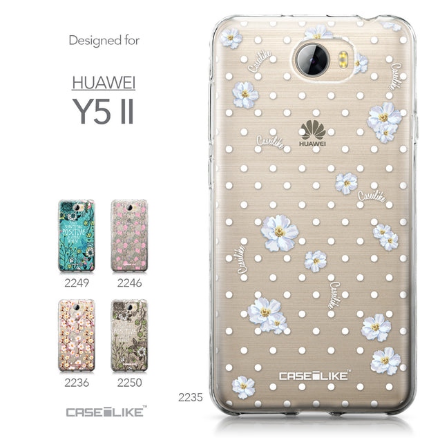 Huawei Y5 II / Y5 2 / Honor 5 / Honor Play 5 / Honor 5 Play case Watercolor Floral 2235 Collection | CASEiLIKE.com