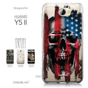 Huawei Y5 II / Y5 2 / Honor 5 / Honor Play 5 / Honor 5 Play case Art of Skull 2532 Collection | CASEiLIKE.com