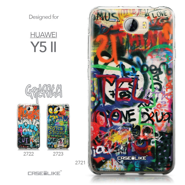 Huawei Y5 II / Y5 2 / Honor 5 / Honor Play 5 / Honor 5 Play case Graffiti 2721 Collection | CASEiLIKE.com