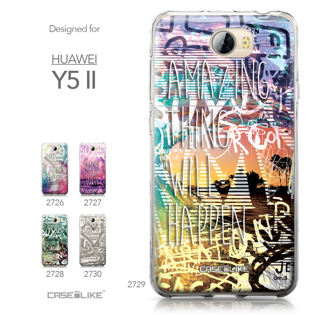 Huawei Y5 II / Y5 2 / Honor 5 / Honor Play 5 / Honor 5 Play case Graffiti 2729 Collection | CASEiLIKE.com