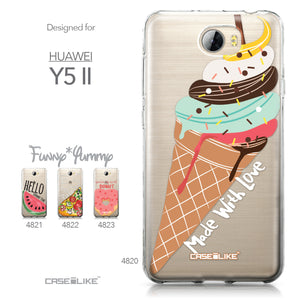 Huawei Y5 II / Y5 2 / Honor 5 / Honor Play 5 / Honor 5 Play case Ice Cream 4820 Collection | CASEiLIKE.com