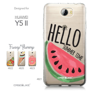 Huawei Y5 II / Y5 2 / Honor 5 / Honor Play 5 / Honor 5 Play case Water Melon 4821 Collection | CASEiLIKE.com