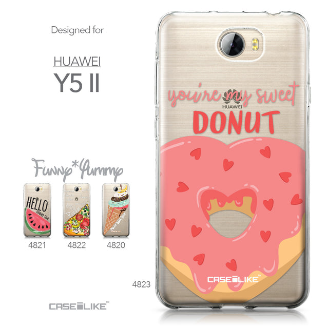 Huawei Y5 II / Y5 2 / Honor 5 / Honor Play 5 / Honor 5 Play case Dounuts 4823 Collection | CASEiLIKE.com