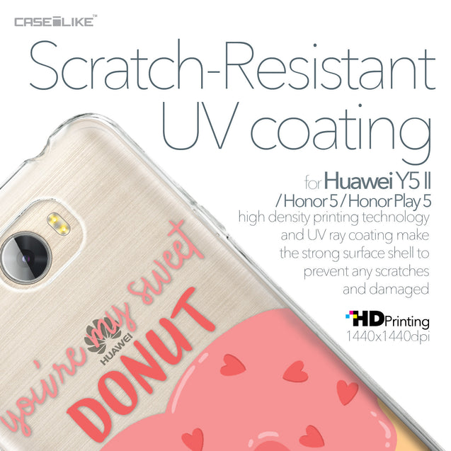 Huawei Y5 II / Y5 2 / Honor 5 / Honor Play 5 / Honor 5 Play case Dounuts 4823 with UV-Coating Scratch-Resistant Case | CASEiLIKE.com