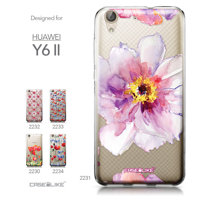 Huawei Y6 II / Honor Holly 3 case Watercolor Floral 2231 Collection | CASEiLIKE.com