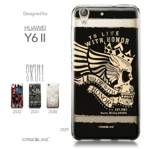Huawei Y6 II / Honor Holly 3 case Art of Skull 2529 Collection | CASEiLIKE.com