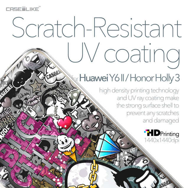 Huawei Y6 II / Honor Holly 3 case Graffiti 2704 with UV-Coating Scratch-Resistant Case | CASEiLIKE.com